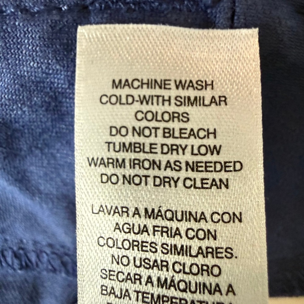 Chicos Bermuda Shorts 2.5 Womens 14 Blue Linen Blend Stretch Utility Pockets - Picture 6 of 11